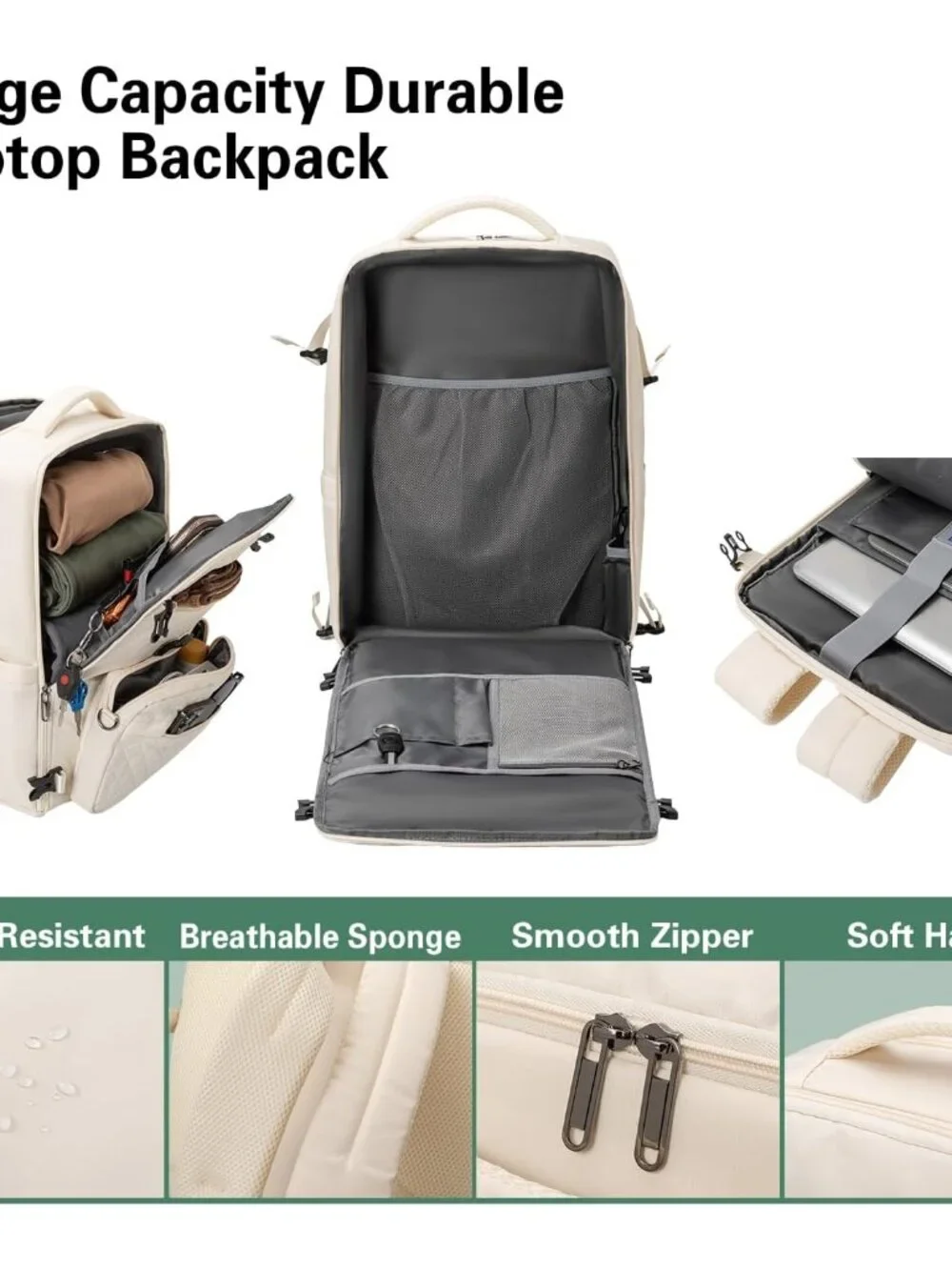 40L Waterproof Travel Backpack for Men & Women, Airline Approved Carry on Laptop_7